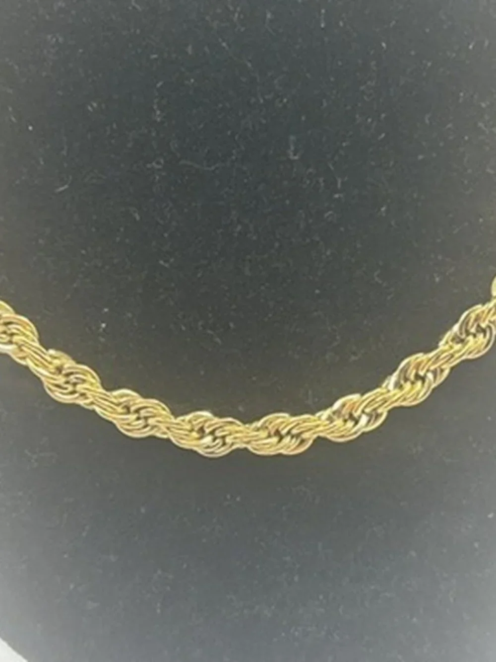 5mm Gold Rope Chain 24 Inch Mens Real Gold Stainless Steel Plated Waterproof